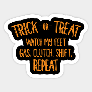 Trick or Treating for car people Sticker